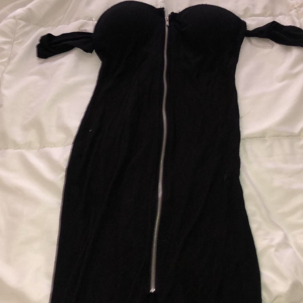 Off the shoulder, Zip up Dress